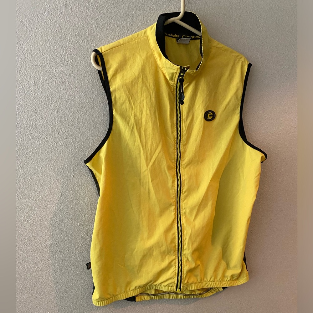 Vintage Canondale Yellow biking Vest